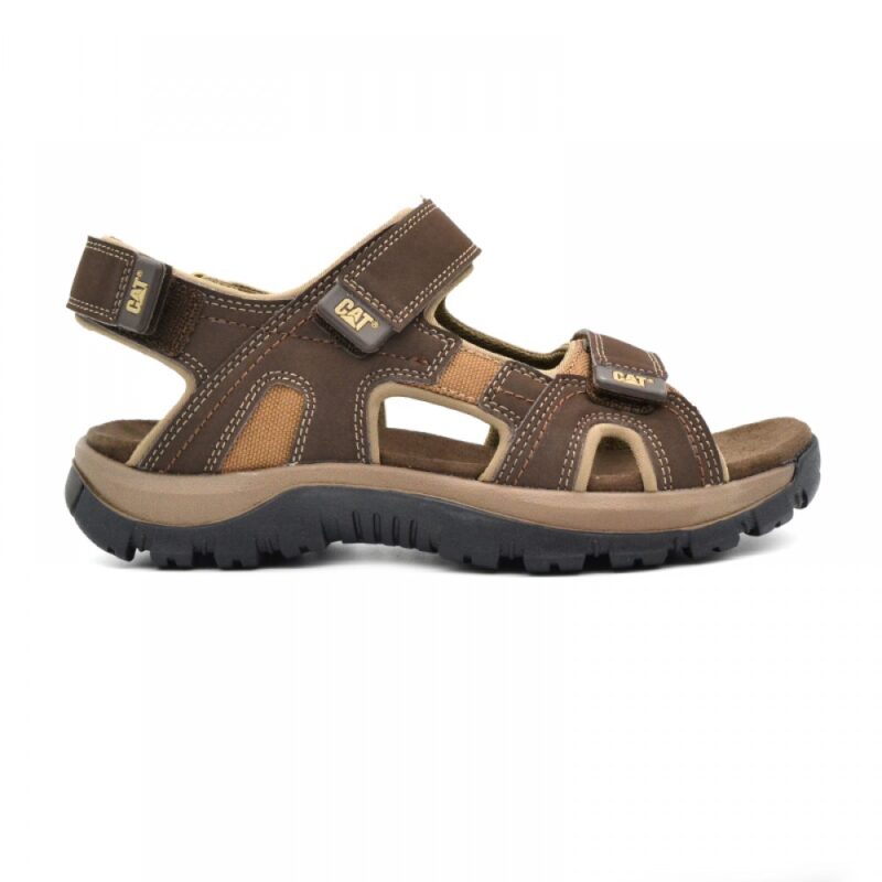 Giles Oxford Caterpillar Δερμάτινο ανδρικό πέδιλο σε καφέ χρώμα