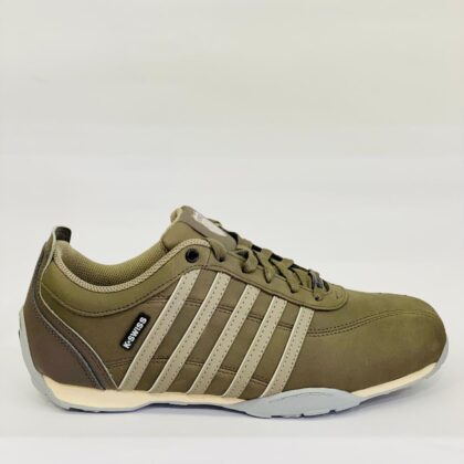 K-Swiss Δερμάτινο ανδρικό sneakers σε λαδί χρώμα