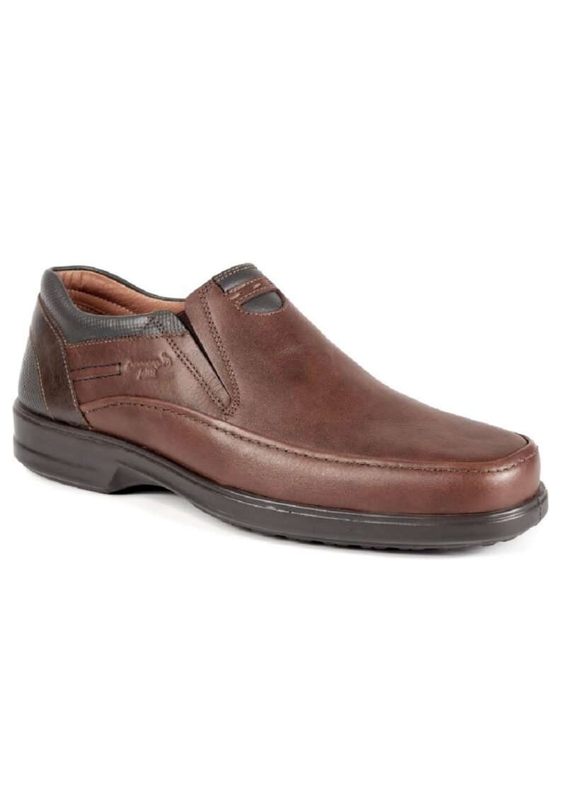 Boxer Loafers Δερμάτινα ανδρικά Casual παπούτσια σε   καφέ χρώμα - Image 4