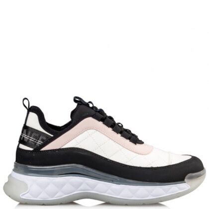 Envie γυναικείο SNEAKERS σε ροζ, λευκό και μαύρο χρώμα