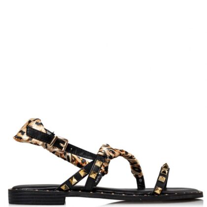 Envie FLAT SANDALS γυναικείο σανδάλι σε μαύρο χρώμα