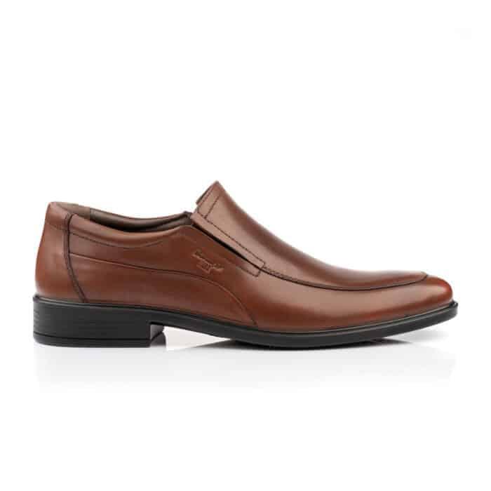 Boxer Δερμάτινα ανδρικά  Loafers – Μοκασίνια σε ταμπά δέρμα - Image 2