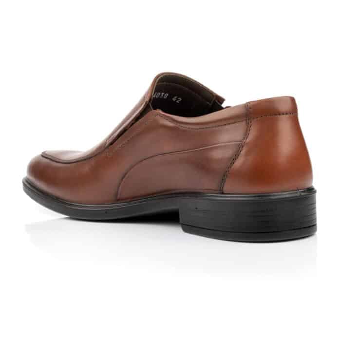 Boxer Δερμάτινα ανδρικά  Loafers – Μοκασίνια σε ταμπά δέρμα - Image 3