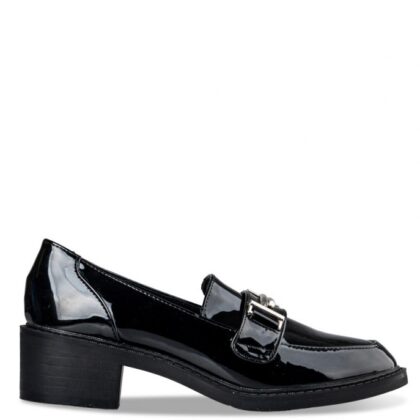 Envie MOCCASINS γυναικεία μοκασίνια σε μαύρο χρώμα
