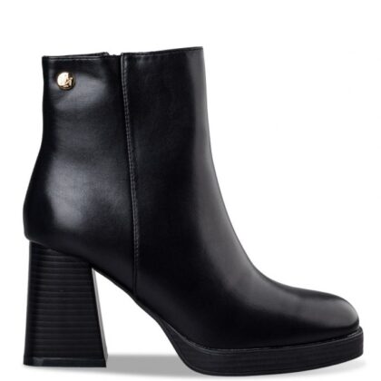 Envie MID HEEL BOOTIES γυναικείο μποτάκι σε μαύρο χρώμα με χοντρό τακούνι