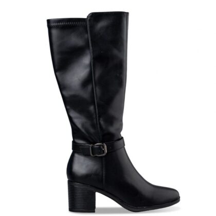 Envie RIDING KNEE-HIGH BOOTS γυναικεία μπότα ιππασίας σε μαύρο χρώμα