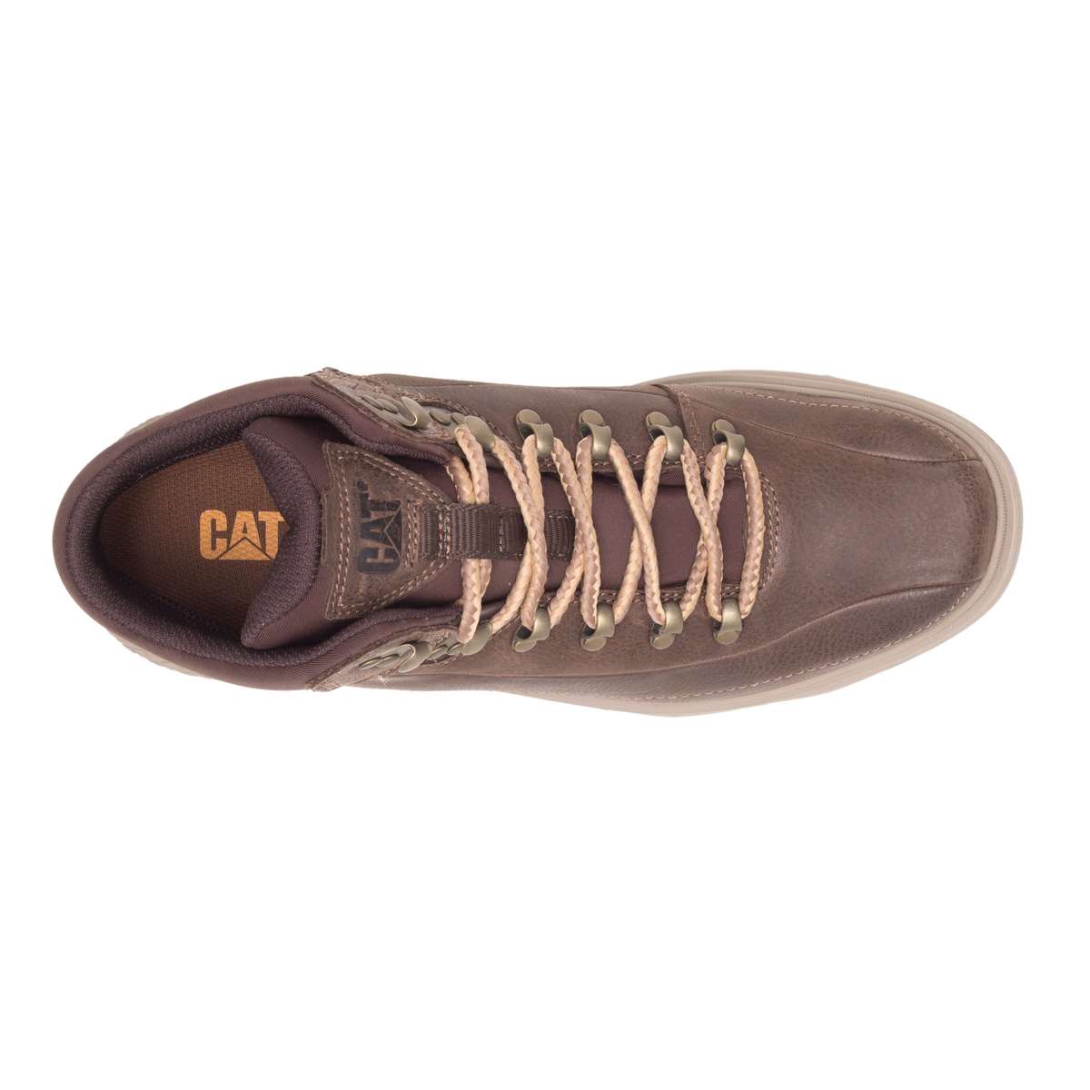 Caterpillar forerunner boot ανδρικό δερμάτινο μποτάκι σε καφέ χρώμα - Image 5