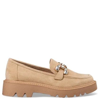Envie CHUNKY LOAFERS  σε μπεζ χρώμα