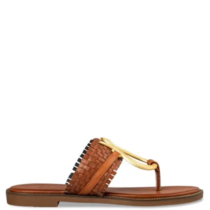 Envie FLAT SANDALS σανδάλι σε κάμελ χρώμα