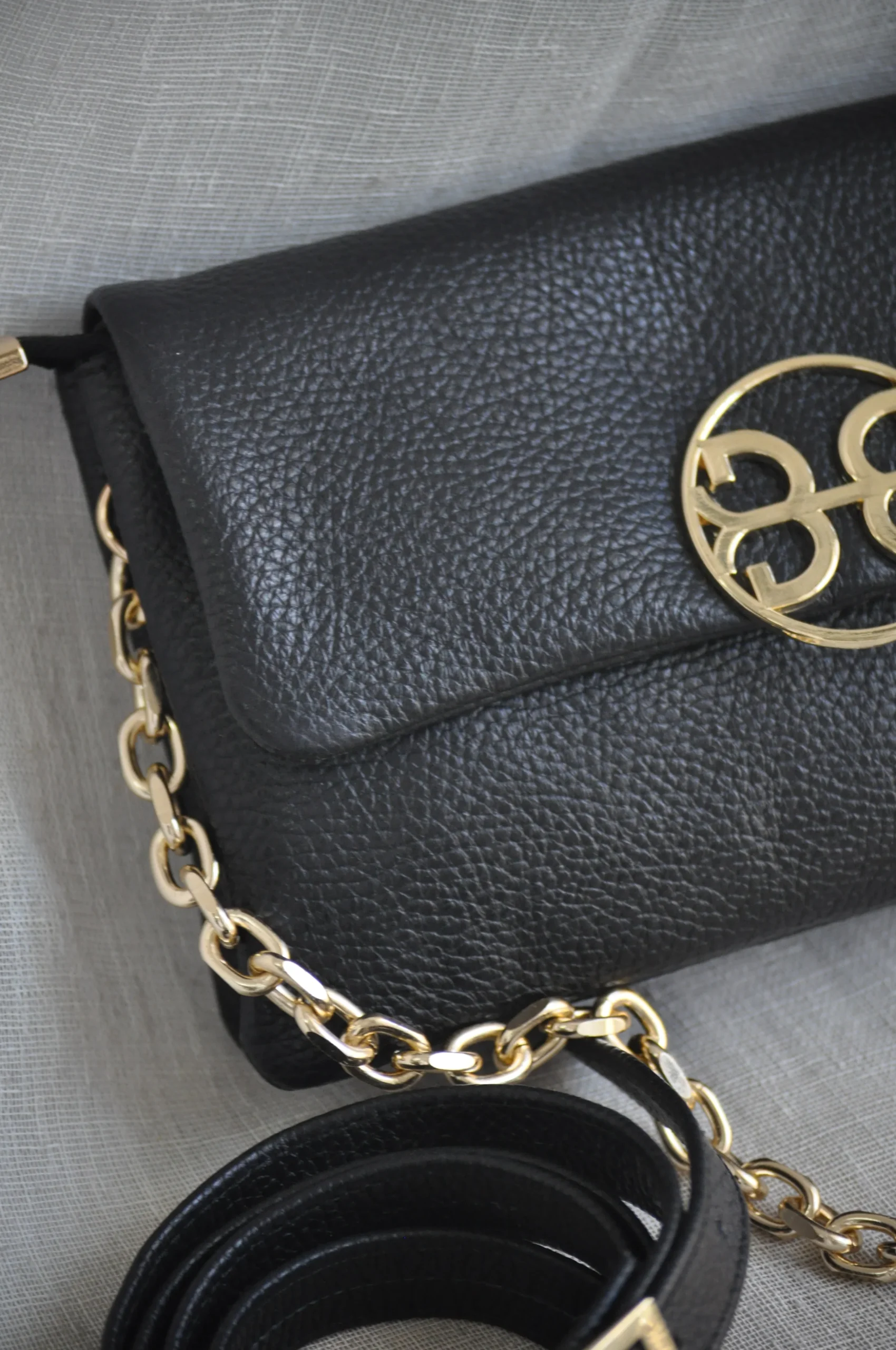 Bonendis Clelia Mini Leather Shoulder Bag γυναικεία δερμάτινη τσάντα σε μαύρο χρώμα - Image 2