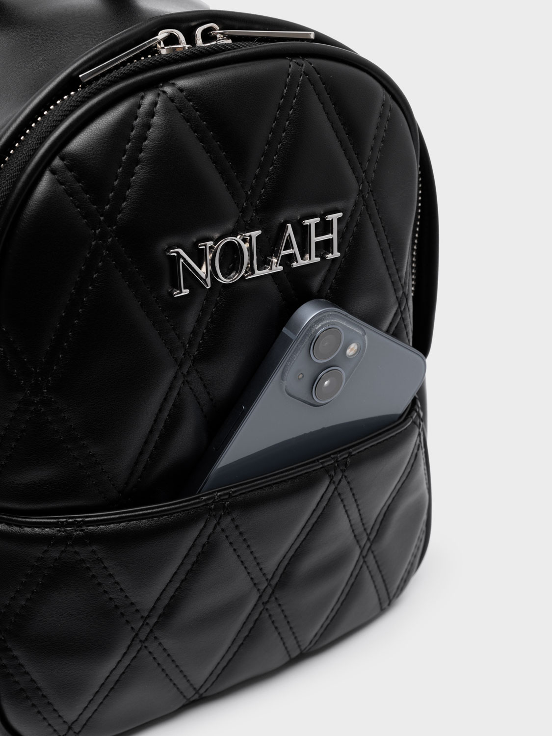 Nolah Lori Black Silver γυναικεία τσάντα πλάτης σε μαύρο χρώμα - Image 3