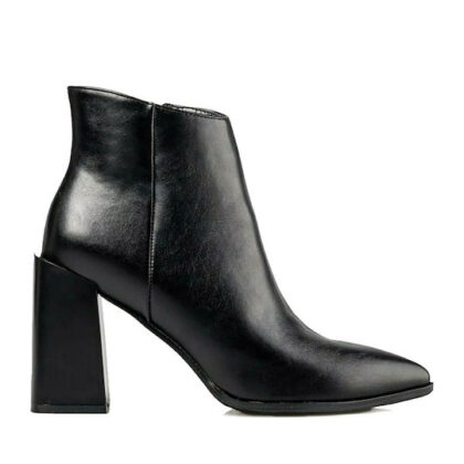 Envie Shoes Γυναικεία Μποτάκια Αστραγάλου με Ψηλό Τακούνι σε μαύρο χρώμα