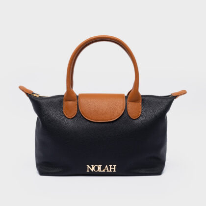 Nolah Capuccine Small Black γυναικεία τσάντα ώμου & χιαστί σε μαύρο χρώμα