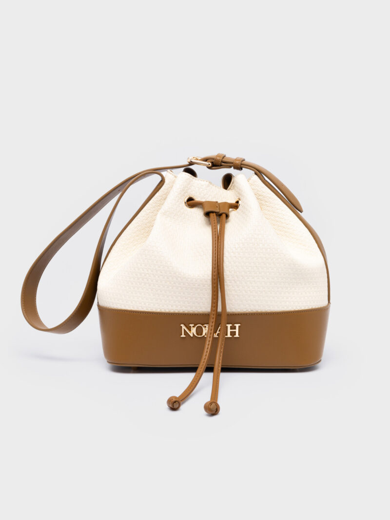 Nolah Felicity Cream Brown γυναικεία τσάντα ώμου