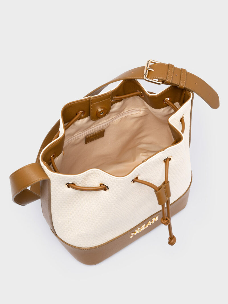 Nolah Felicity Cream Brown γυναικεία τσάντα ώμου - Image 2