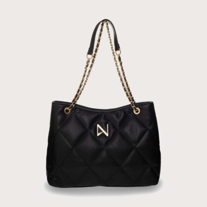 Nolah Gwen Black γυναικεία τσάντα ώμου σε μαύρο χρώμα