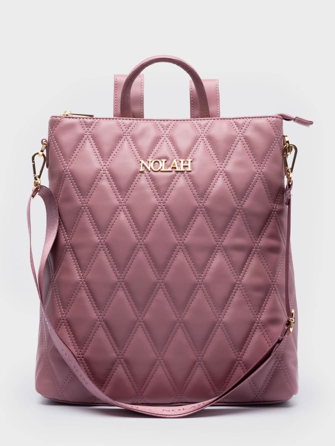 Nolah Rhode Pink γυναικεία τσάντα ώμου & πλάτης σε ροζ χρώμα