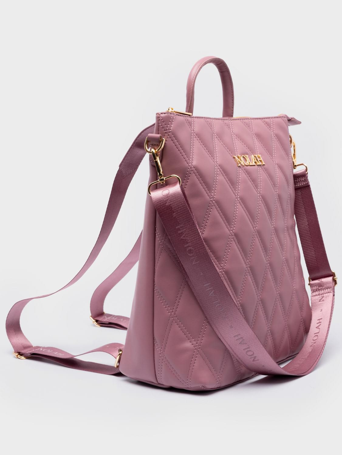 Nolah Rhode Pink γυναικεία τσάντα ώμου & πλάτης σε ροζ χρώμα - Image 4