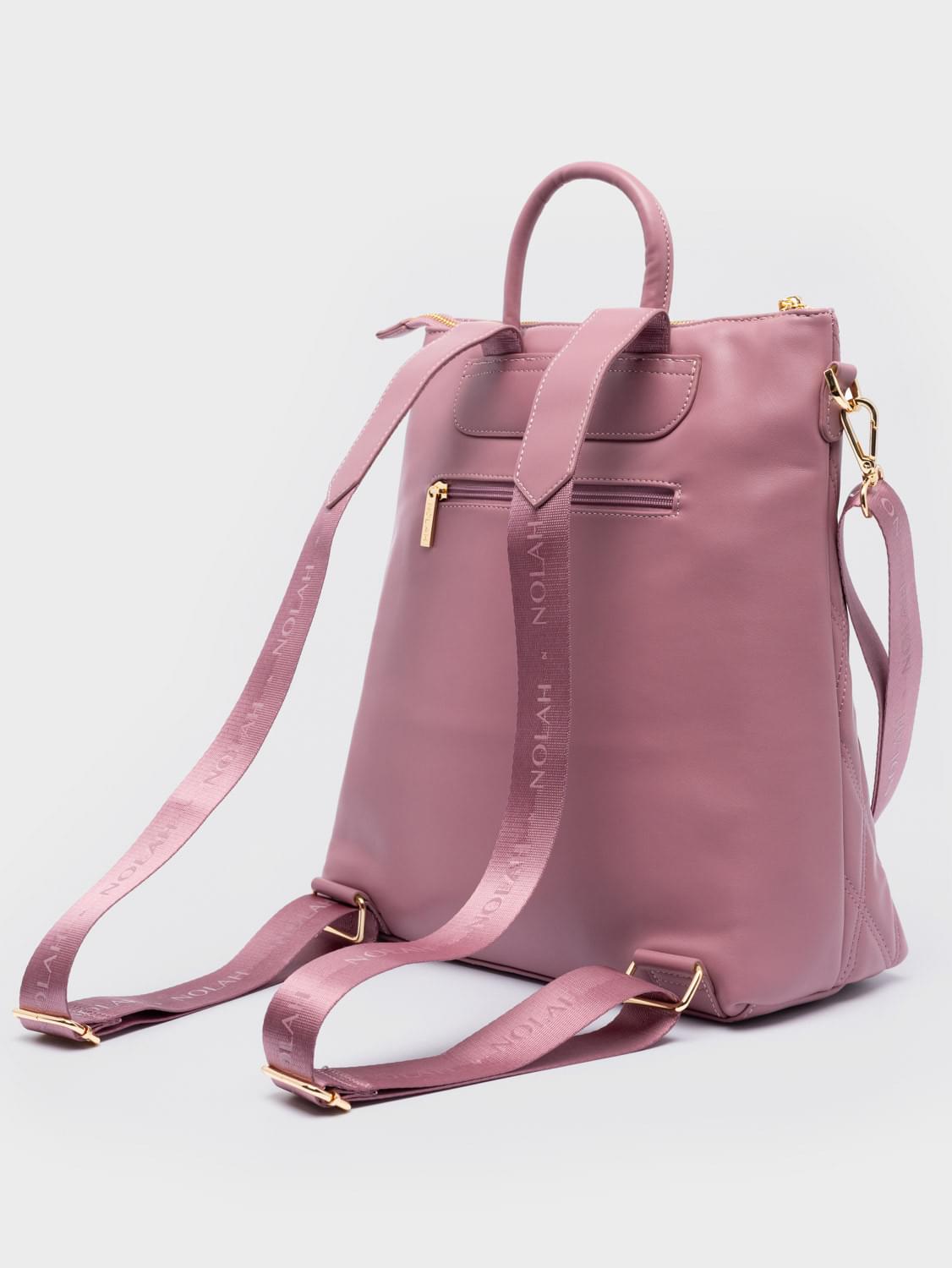 Nolah Rhode Pink γυναικεία τσάντα ώμου & πλάτης σε ροζ χρώμα - Image 3