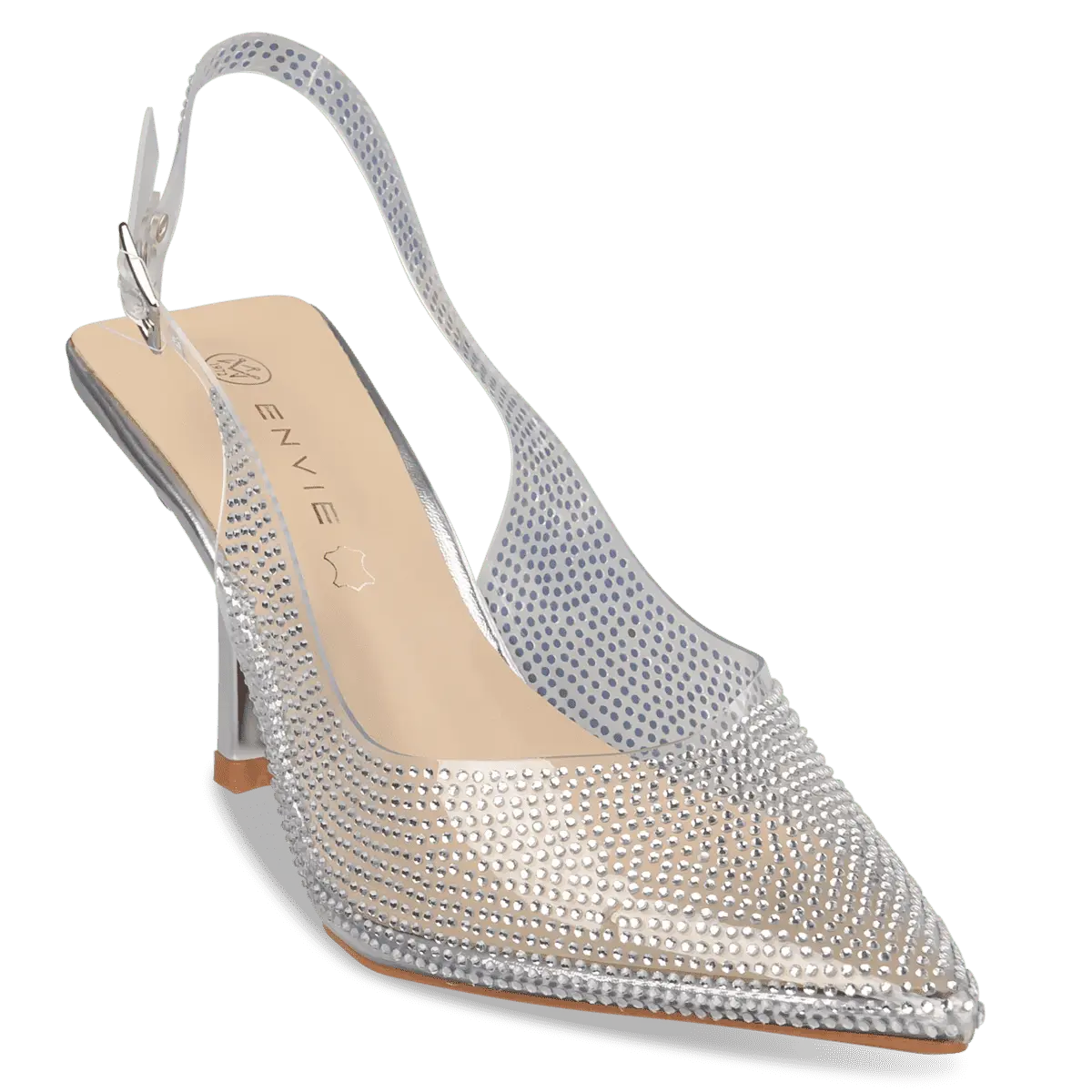 Envie crystalline rhinestone pumps γυναικεία γόβα με strass - Image 3
