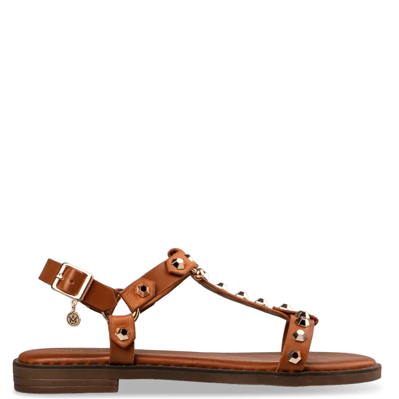 Envie flat sandals γυναικείο σανδάλι σε ταμπά χρώμα