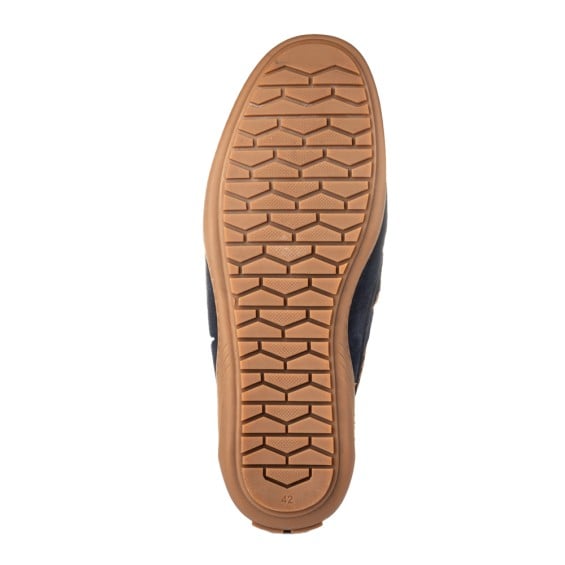 Boxer δερμάτινο ανδρικό loafer σε μπλε χρώμα - Image 2