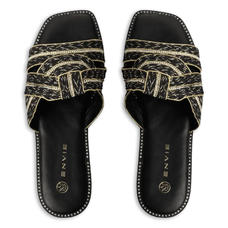 Envie sandal γυναικείο σανδάλι σε μαύρο χρώμα - Image 4