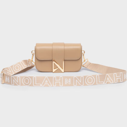 Nolah Niki Beige Light Gold γυναικεία τσάντα ώμου & χιαστί σε μπεζ χρώμα