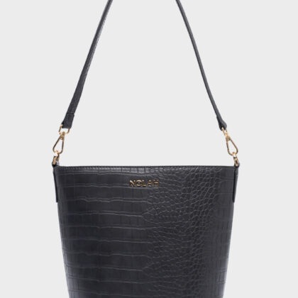 Nolah Cecilia Dark Grey γυναικεία τσάντα ώμου & χιαστί σε γκρι χρώμα