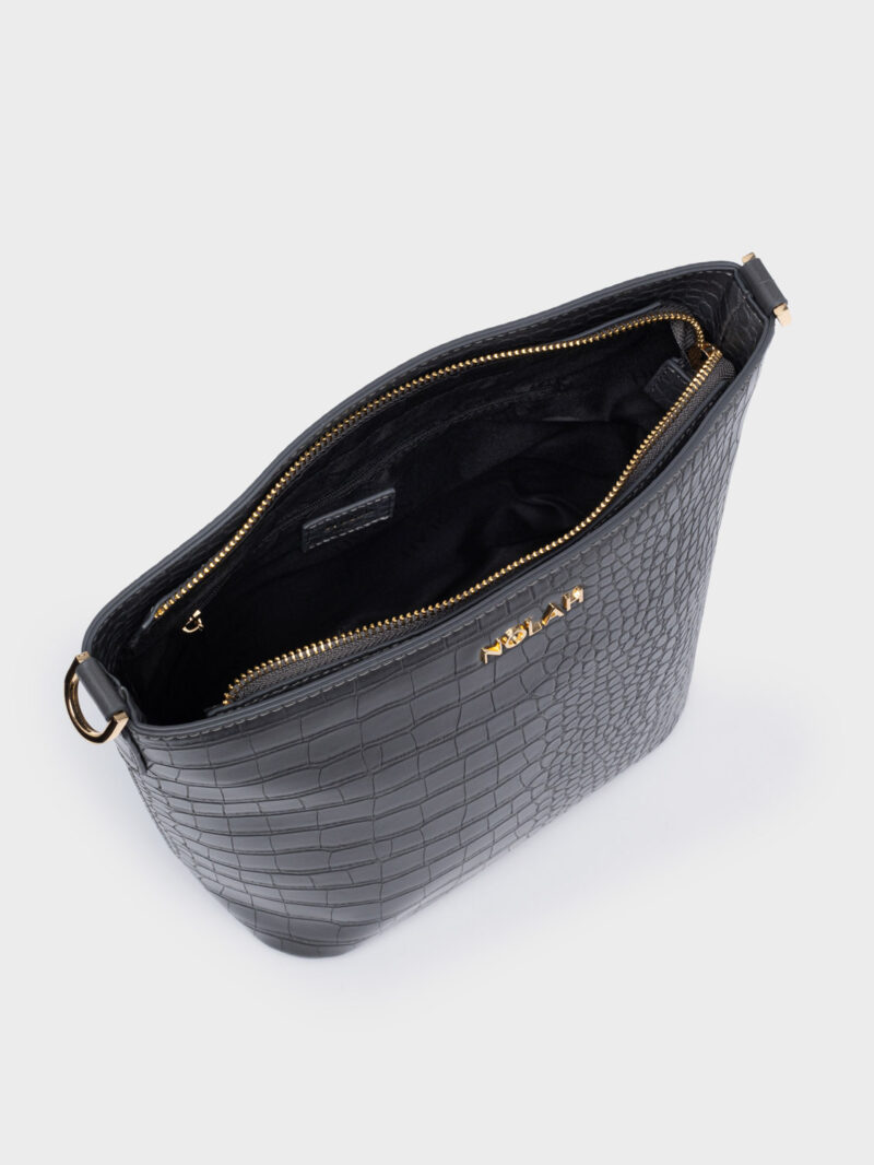 Nolah Cecilia Dark Grey γυναικεία τσάντα ώμου & χιαστί σε γκρι χρώμα - Image 2