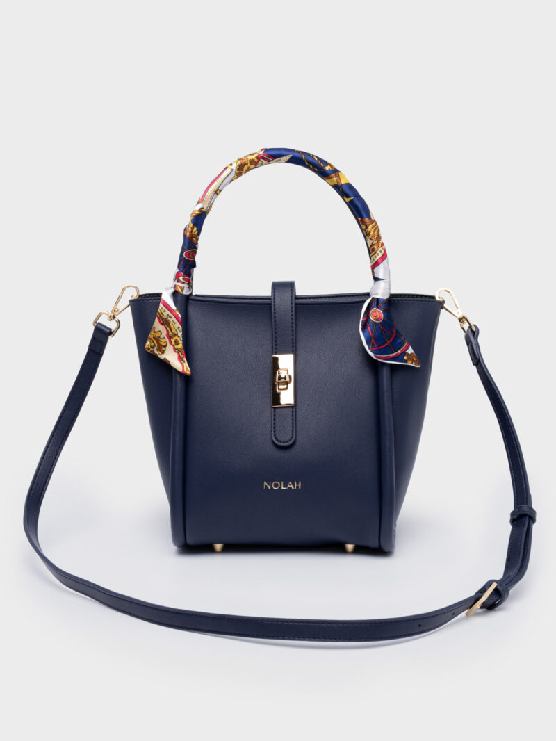 Nolah Bridgerton Blue Light Gold γυναικεία τσάντα ώμου & χιαστί σε μπλε χρώμα