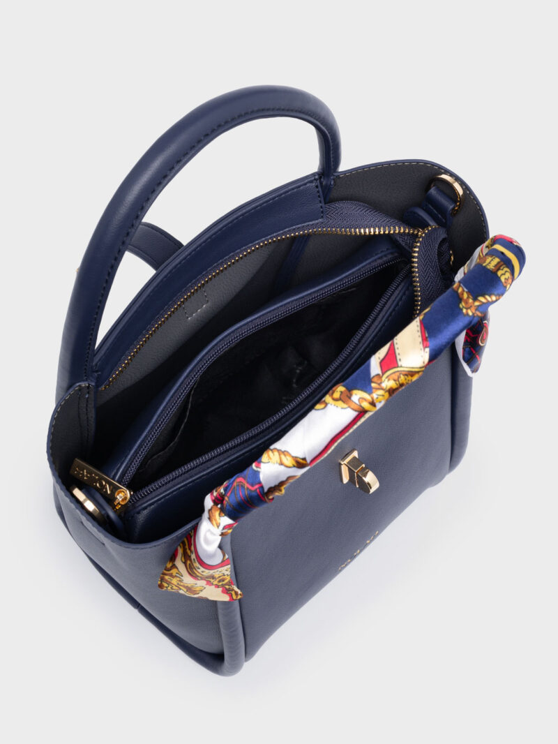 Nolah Bridgerton Blue Light Gold γυναικεία τσάντα ώμου & χιαστί σε μπλε χρώμα - Image 4