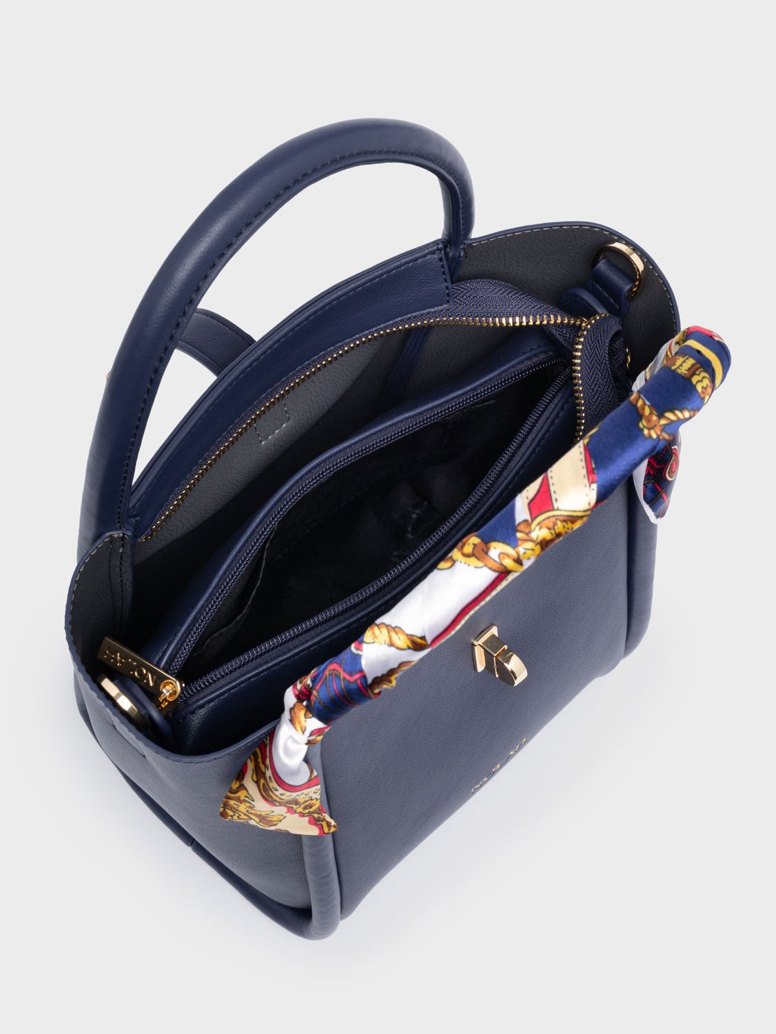 Nolah Bridgerton Blue Light Gold γυναικεία τσάντα ώμου & χιαστί σε μπλε χρώμα - Image 4