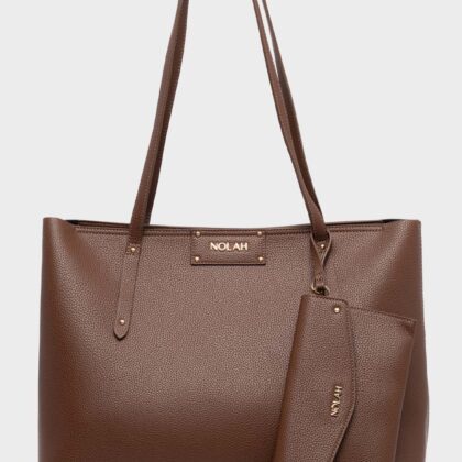 Nolah Serenity Chocolate Brown γυναικεία τσάντα ώμου σε σοκολατί χρώμα