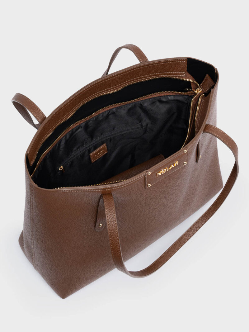 Nolah Serenity Chocolate Brown γυναικεία τσάντα ώμου σε σοκολατί χρώμα - Image 6