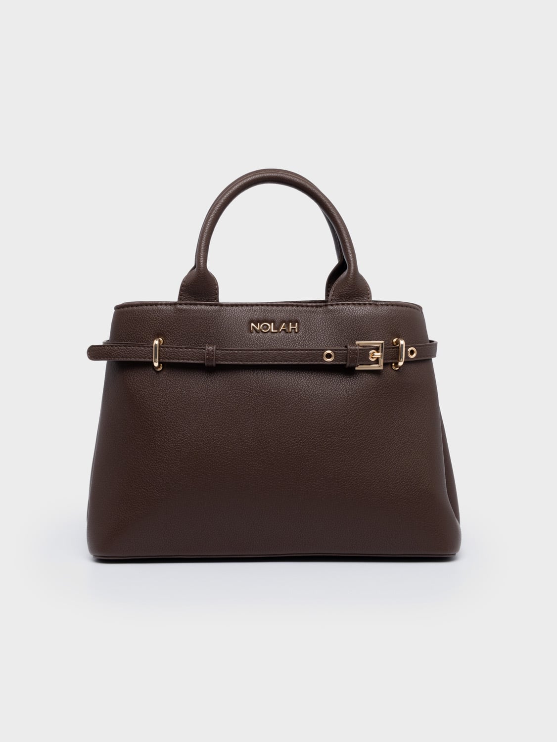 Nolah Velinia Chocolate Brown γυναικεία τσάντα ώμου & χιαστί σε σοκολατί χρώμα