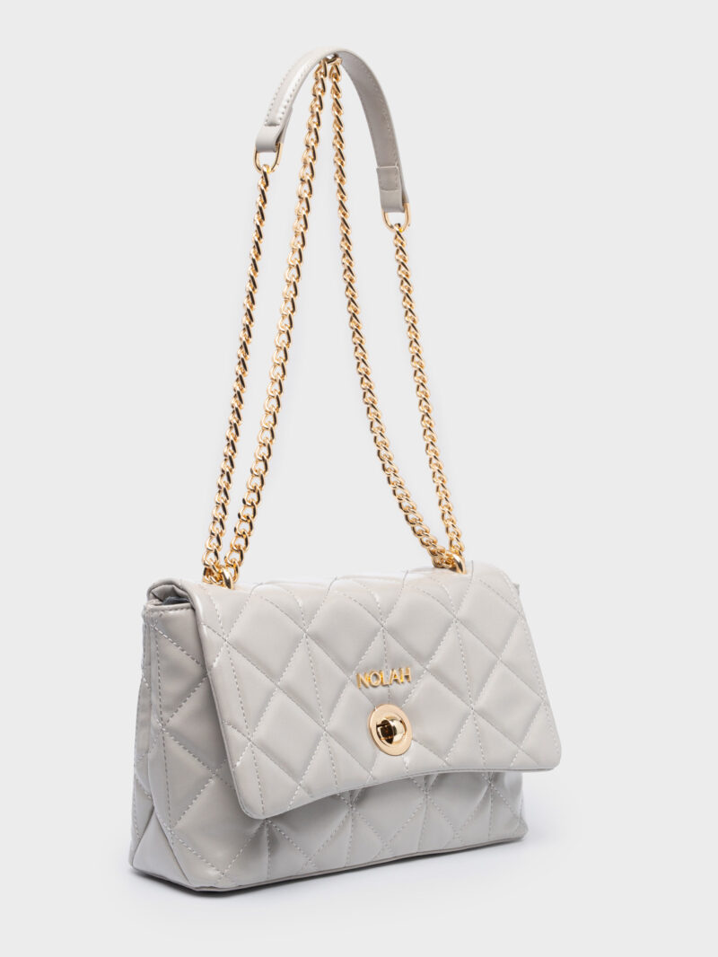 Nolah Margiela Grey γυναικεία τσάντα ώμου & χιαστί σε γκρι χρώμα - Image 3