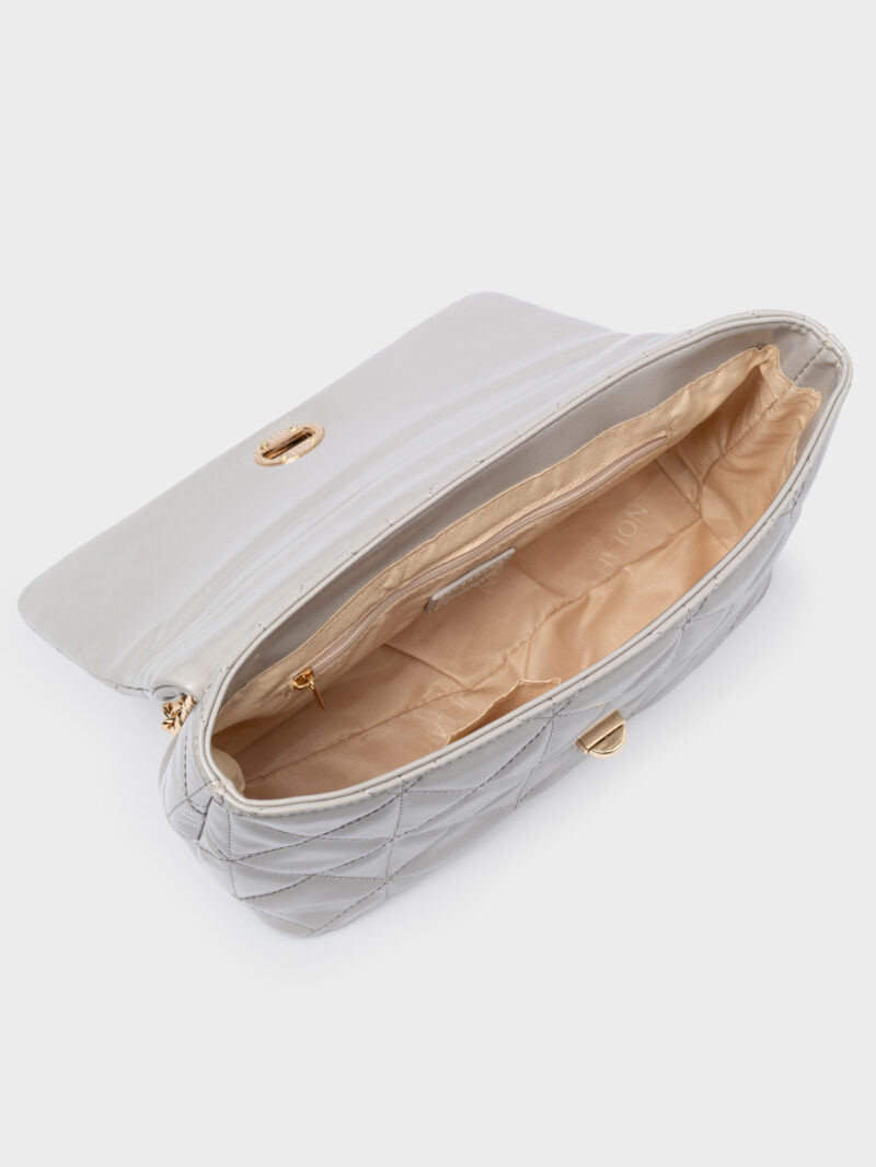 Nolah Margiela Grey γυναικεία τσάντα ώμου & χιαστί σε γκρι χρώμα - Image 2