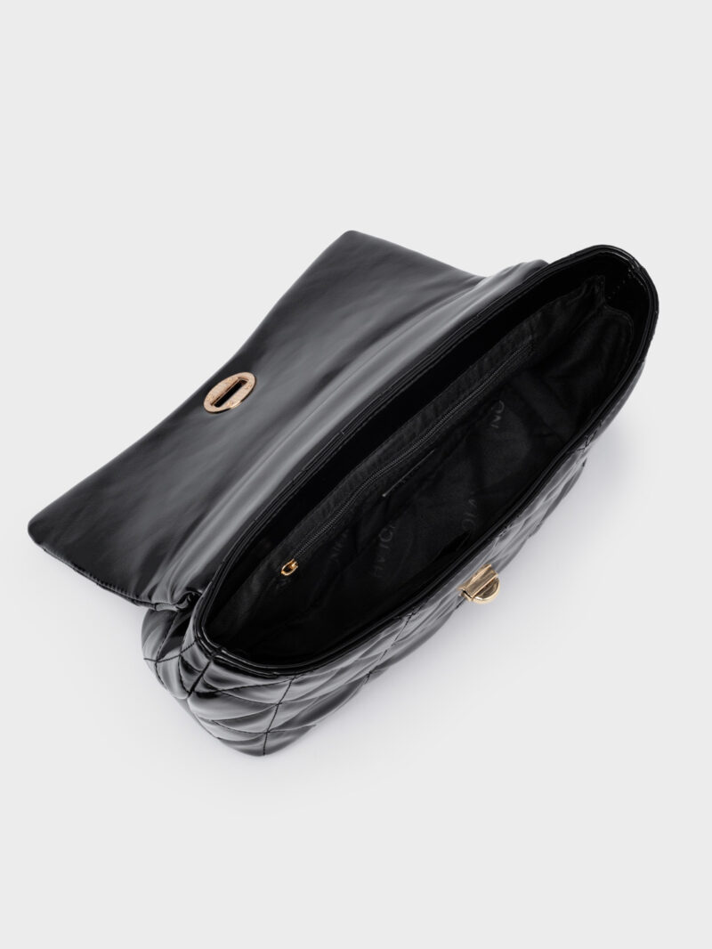 Nolah Margiela Black Light Gold γυναικεία τσάντα ώμου & χιαστί σε μαύρο χρώμα - Image 2
