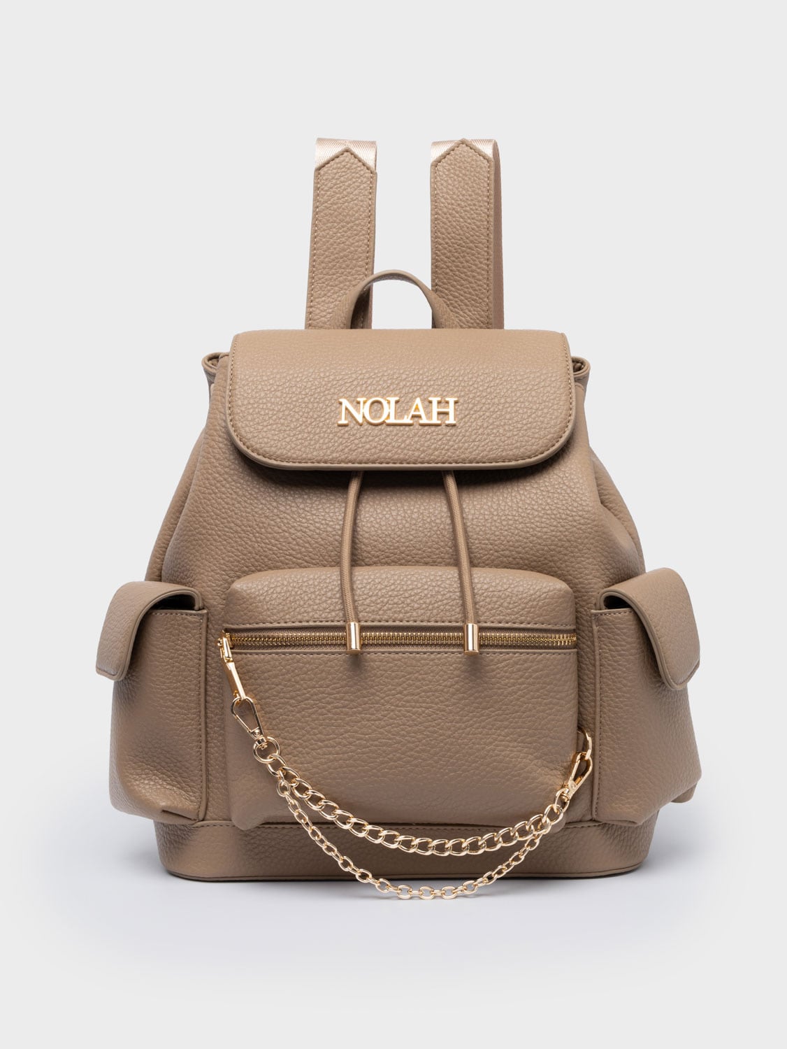 Nolah Tasha Beige γυναικεία τσάντα πλάτης σε μπεζ χρώμα