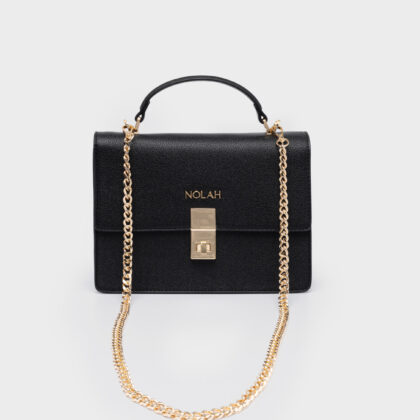Nolah Sevile Black Light Gold γυναικεία τσάντα ώμου & χιαστί