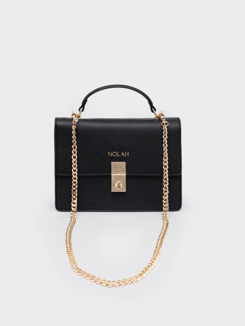 Nolah Sevile Black Light Gold γυναικεία τσάντα ώμου & χιαστί
