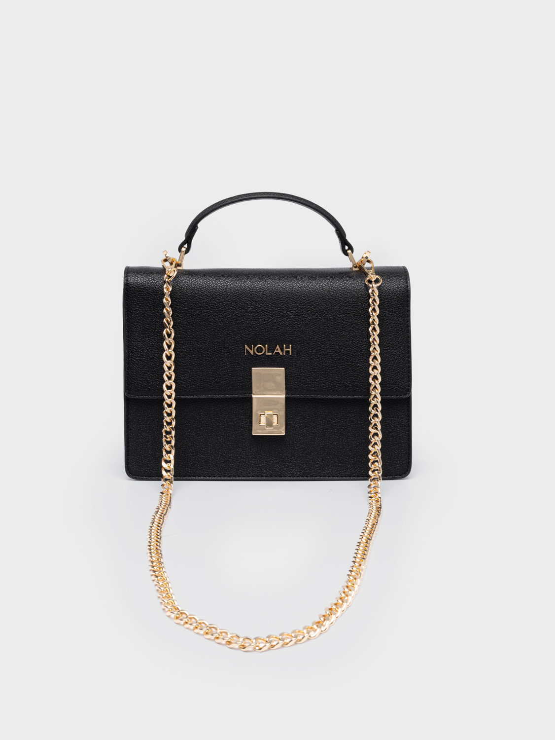 Nolah Sevile Black Light Gold γυναικεία τσάντα ώμου & χιαστί