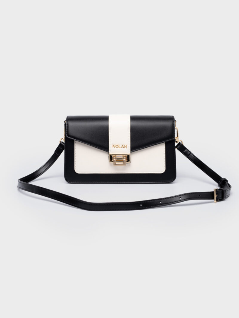 Nolah Danny Black Cream γυναικεία τσάντα ώμου & χιαστί