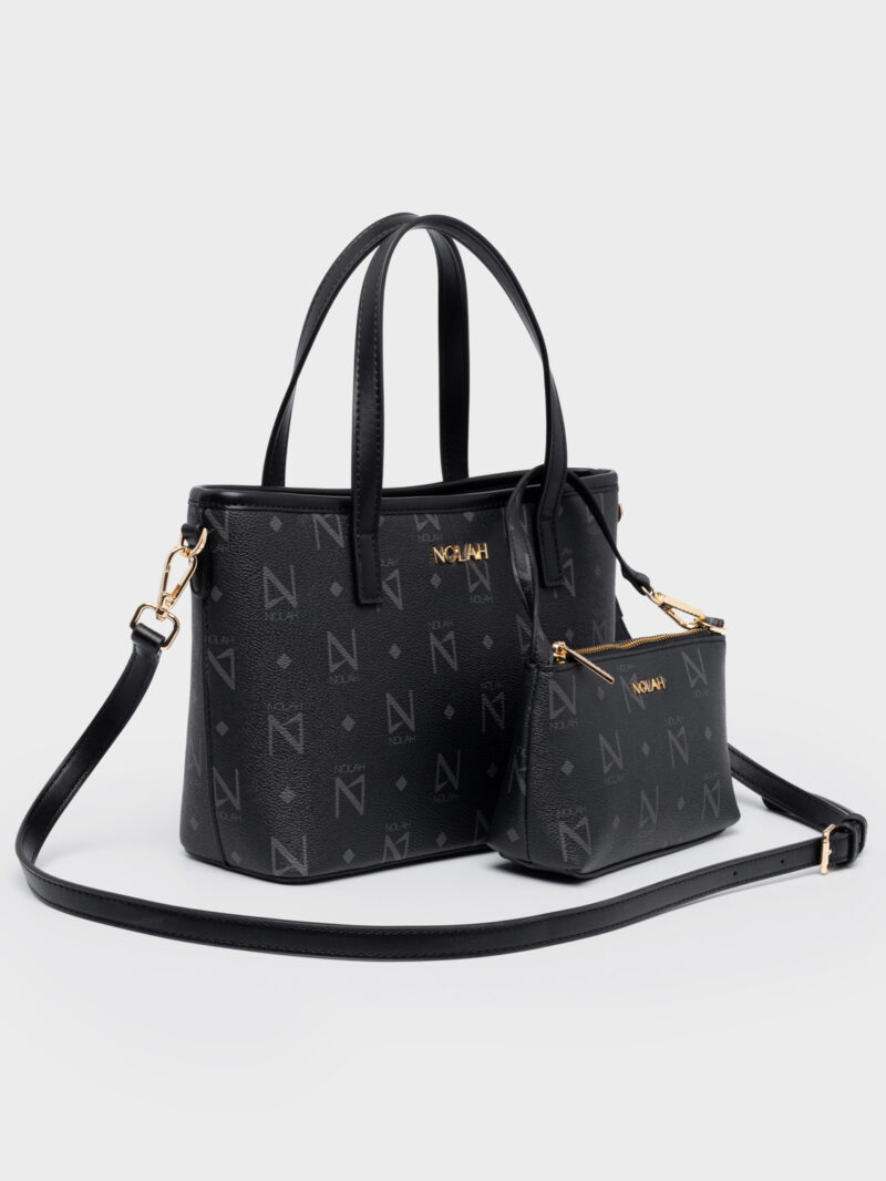 Nolah Jenilda Black Light Gold γυναικεία τσάντα ώμου σε μαύρο χρώμα - Image 3