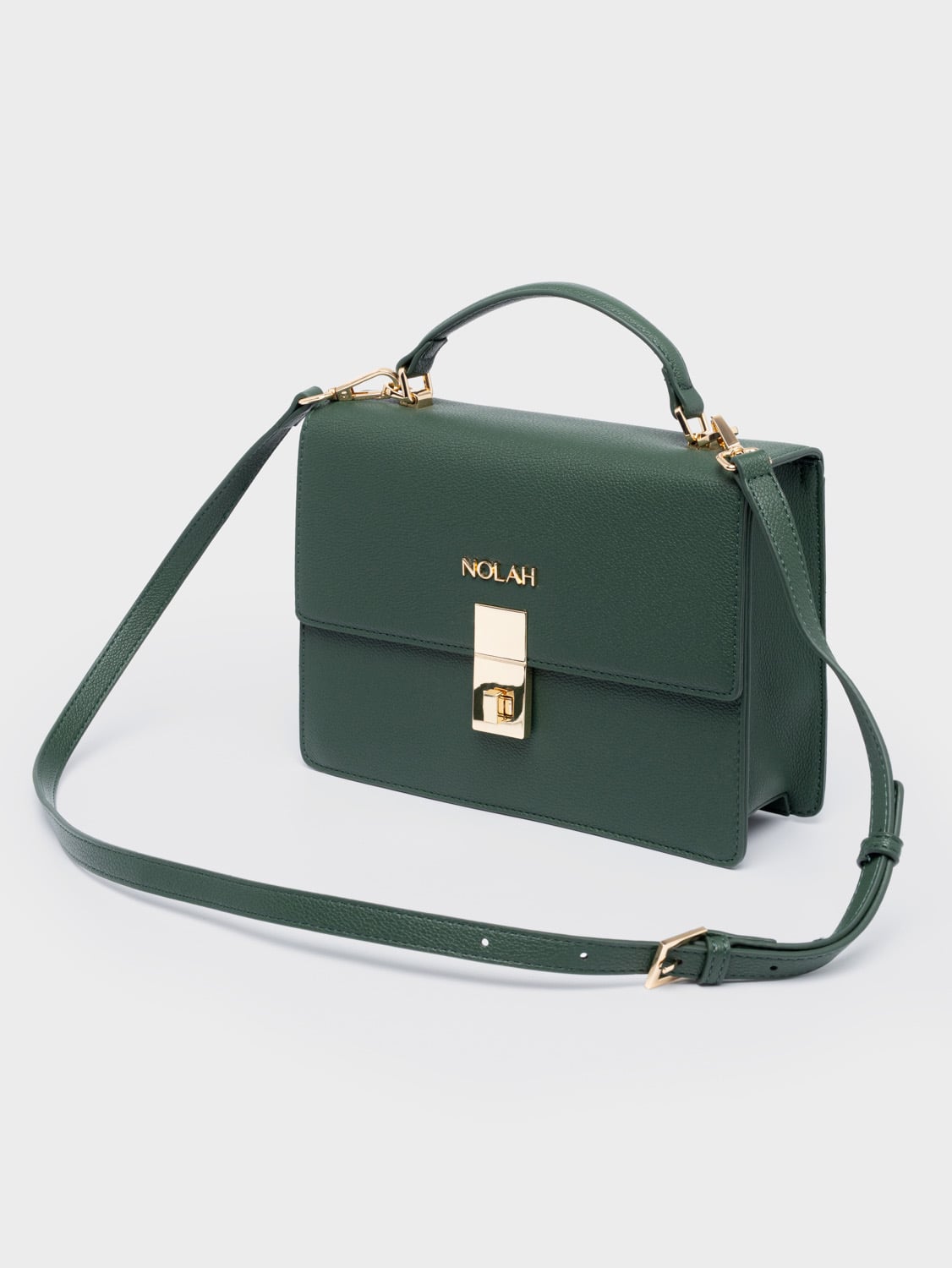 Nolah Sevile Dark Green Light Gold γυναικεία τσάντα ώμου σε πράσινο χρώμα - Image 3