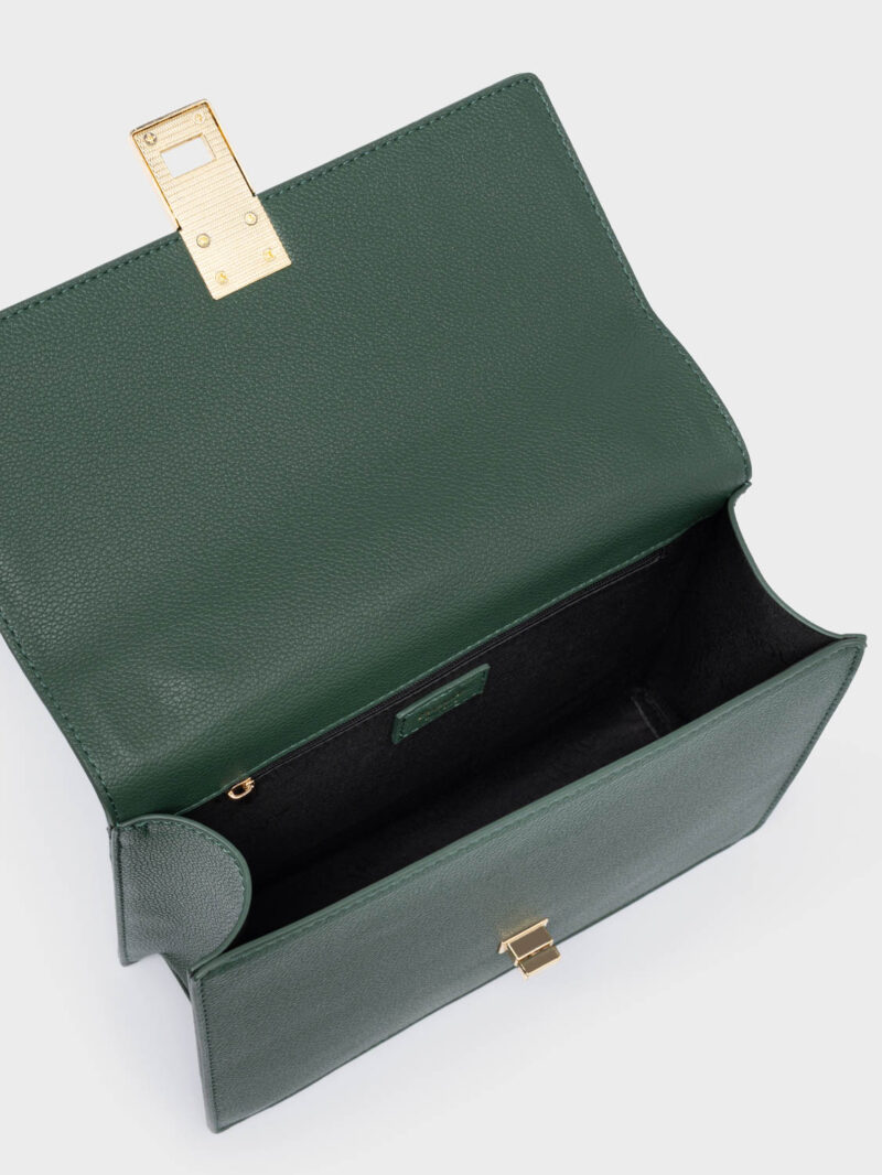 Nolah Sevile Dark Green Light Gold γυναικεία τσάντα ώμου σε πράσινο χρώμα - Image 2