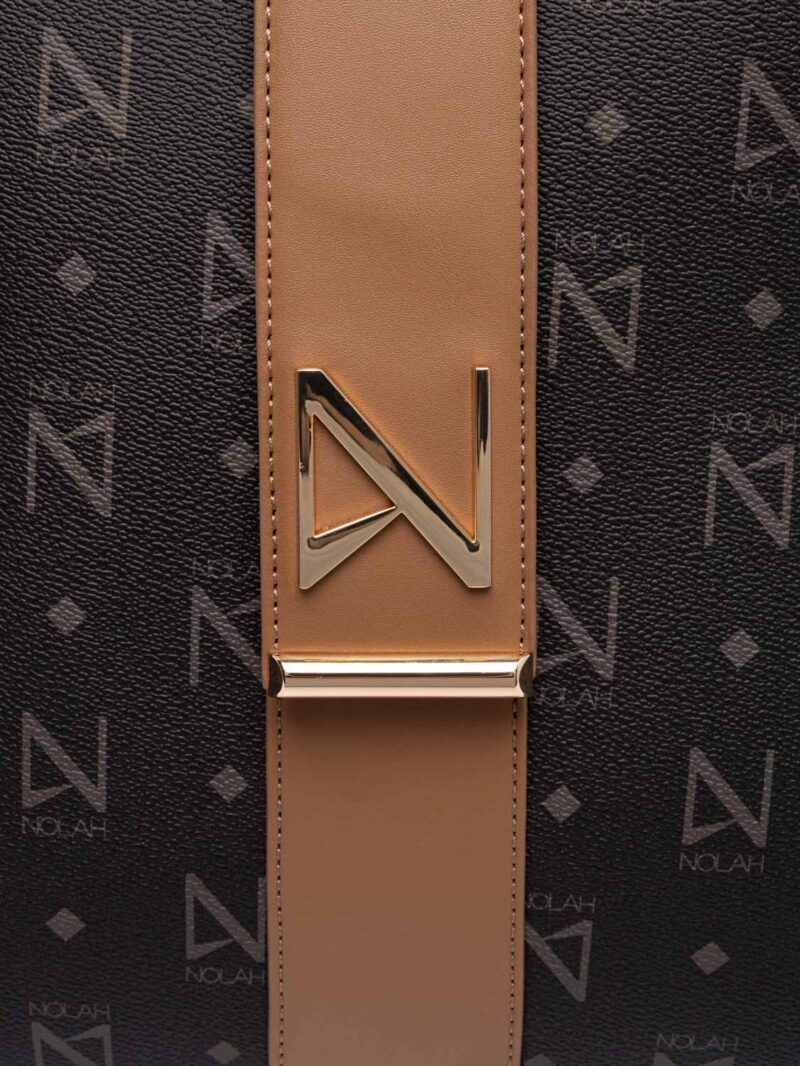 Nolah Heron Brown Light Gold γυναικεία τσάντα πλάτης σε καφέ χρώμα - Image 5