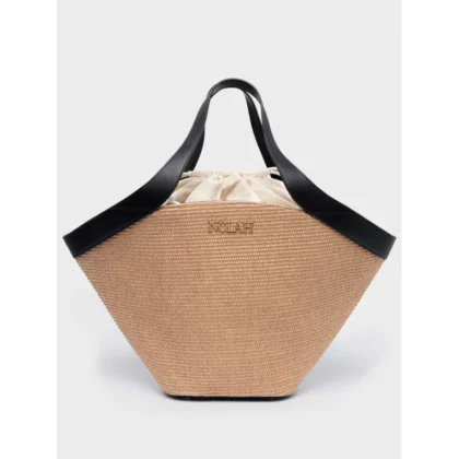 Nolah Alesa beige black γυναικεία τσάντα ώμου