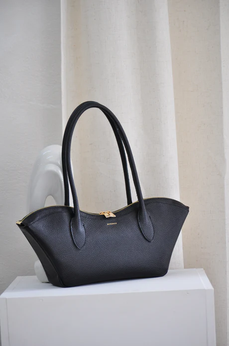 Bonendis Bisou Small Δερμάτινη γυναικεία Τσάντα Χειρός - Black - Image 3